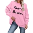 thumbnail image 4 of Enjoytime Valentines Day Long Sleeve Shirts Tops for Woman Funny Letter Print Pullover Sweatshirt Tops Cute Lightweight Loose Casual Crew Neck Sweatshirts Women on Clearance, 4 of 4