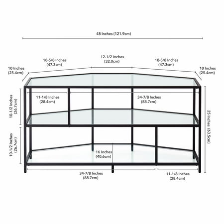 Camden&Wells - Clark TV Stand for TVs Up to 55" - Blackened Bronze