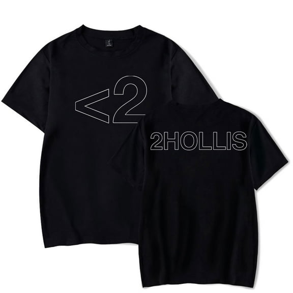2hollis Logo Print T-shirt Short-sleeved Women Men Fashion Casual Summer Stylish Design Tee