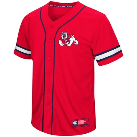 State Baseball Jersey - Mens Fresno State Bulldogs Baseball Jersey - S
