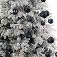 thumbnail image 6 of Prextex Black Christmas Ball Ornaments Decorations - 36 Pieces Xmas Tree Shatterproof Ornaments with Hanging Loop for Halloween and Party Decoration (Combo of 6 Styles in 3 Sizes), 6 of 7