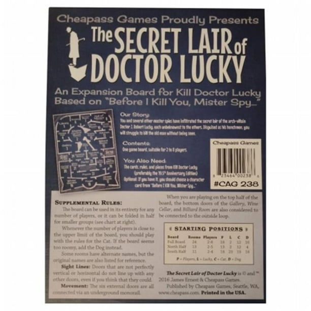 Cheapass Games CAG238 Docteur Lucky-Secret Repaire