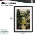 thumbnail image 4 of Stupell Industries Eclectic Vintage Tennis At The Manor Black Framed Print Under Glass, 14 x 20, by Petals Prints Design, 4 of 8