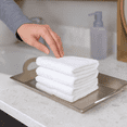 thumbnail image 4 of Set of 12 - 13" x 13" White Washcloths | 100% Cotton | Hotel Value Collection, 4 of 12
