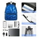 thumbnail image 4 of Easygdp A Blue Glitter Mochila Casual para Portátil, Mochila para Escuela, Viajes, Negocios, 4 of 6