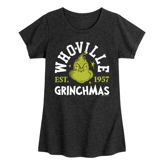 The Grinch - Whoville Grinchmas - Youth Girls Fitted Short Sleeve T-Shirt