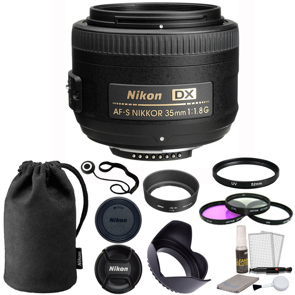 AF-S Nikkor 35mm 1.8G DX Lens Vivitar Pro Series 52mm 0.43x Wide Angle Lens AF-S DX VR Zoom-Nikkor 55-200mm 4-5.6G IF-ED & Many Other Lenses Microfiber Cloth for Nikon 40mm 2.8G AF-S DX Micro-Nikkor Lens