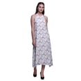 thumbnail image 1 of Bimba Robe Dos Nu Teinture sur Nœuds d'Été pour Fête, Col Licou, Tenue de Plage pour Femmes - X-Grand, 1 of 6