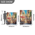thumbnail image 4 of 50x60 inch Crystal Fleece & Arctic Fleece Blanket Soft Bed Throws for Home or Camping Street Scene, 4 of 7