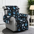 thumbnail image 2 of Yuyamidu Dog Paw Reclining Chair Covers Soft Stretch Recliner Chair Protector with Elastic Straps Breathable Lazyboy Covers Couch Chair Cover Gift for Friends, 2 of 7