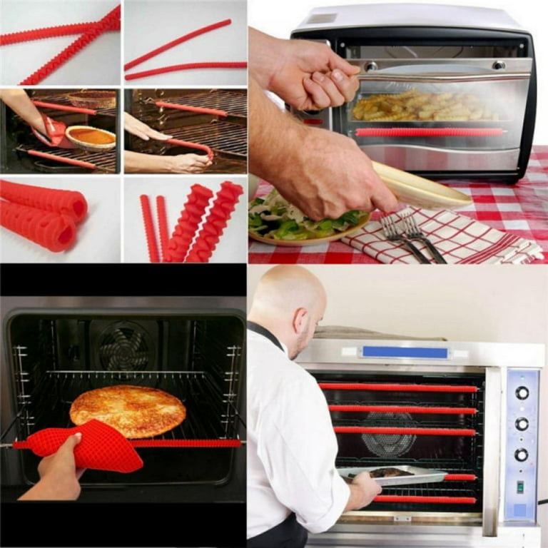 2 Oven Insulation Strips Heat-Resistant Oven Protection Racks Anti