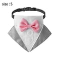 thumbnail image 2 of Laklulu Bufanda triangular para mascotas de boda de estilo británico, bufanda para perros, collar para perros, toalla para babas para mascotas, 2 of 5