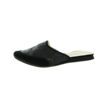 

Puma Womens Stampd X Puma Crinkled Leather Logo Mules