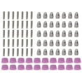 thumbnail image 1 of 90Pcs Plasma Cutter Torch Consumables Kit Electrode Nozzles Cups Copper Ceramic Replacement, 1 of 2