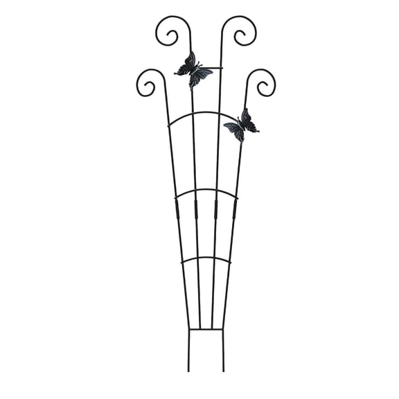 Iron Garden Lattice Butterfly Trellis Climbing Support Frame For Plants Herbs