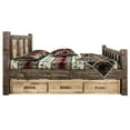 thumbnail image 4 of Montana Woodworks MWHCSBKSLLZBEAR Homestead Storage Bed with Laser Engraved Bear Design, Stain & Clear Lacquer - King Size, 4 of 6