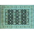 thumbnail image 1 of Ahgly Company Indoor Rectangle Oriental Light Blue Industrial Area Rugs, 2' x 4', 1 of 4