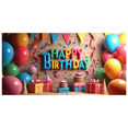 thumbnail image 2 of Colorful Balloon Happy Birthday Backdrop Party Background Decorations Banner Photography Props Kids Celebration Event Supplies, 2 of 4