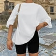 thumbnail image 5 of SUNBS Plus Size Tops for Women Workout T Shirts Short Sleeve Spring Tee Summer Clothes,Sizes S-3XL, 5 of 9