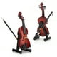 thumbnail image 3 of Violín en miniatura para casa de muñecas, instrumento de madera en miniatura 1:12, accesorios para casa de muñecas, violín para casa de muñecas de madera, tecnología de vanguardia, 3 of 8