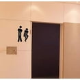 thumbnail image 2 of Removable Cute Man Woman Washroom Toilet WC Sticker Family DIY Decor, 2 of 3