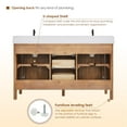 thumbnail image 4 of Altair-15 72" Double Bathroom Vanity in Mango Brown with Grain White, 4 of 16