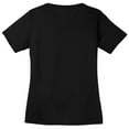 thumbnail image 2 of Big Size Football Drip Graphic Design Ladies Big Size Mesh V-Neck TShirt - Black 2XL, 2 of 2
