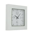 thumbnail image 5 of DecMode 12" White Metal Embossed Wall Clock, 5 of 7