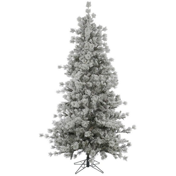 Vickerman 307986 - 12' x 81" Flocked Anchorage Pine Christmas Tree (A131590)