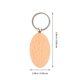 thumbnail image 2 of GOOHOCHY 15 llaveros de madera en blanco con anilla, etiquetas de madera natural para manualidades DIY., 2 of 8