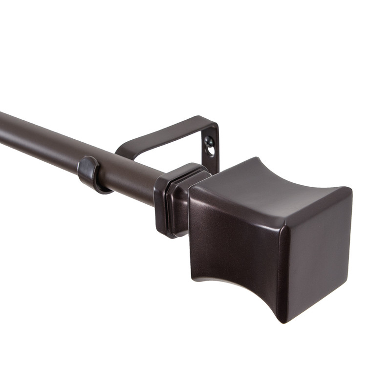 UTOPIA ALLEY Wall Mounted 3/4 Inch Curtain Rod - Curtain Rods For Windows 48 to 86 Inch, Adjustable Drapery Rods, Oil rubbed bronze Curtain Rods, Bedroom & Living Room Curtain Rods, Tapestry Poles