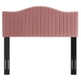 thumbnail image 3 of Modway Brielle Channel Tufted Performance Velvet Twin Headboard in Dusty Rose, 3 of 9
