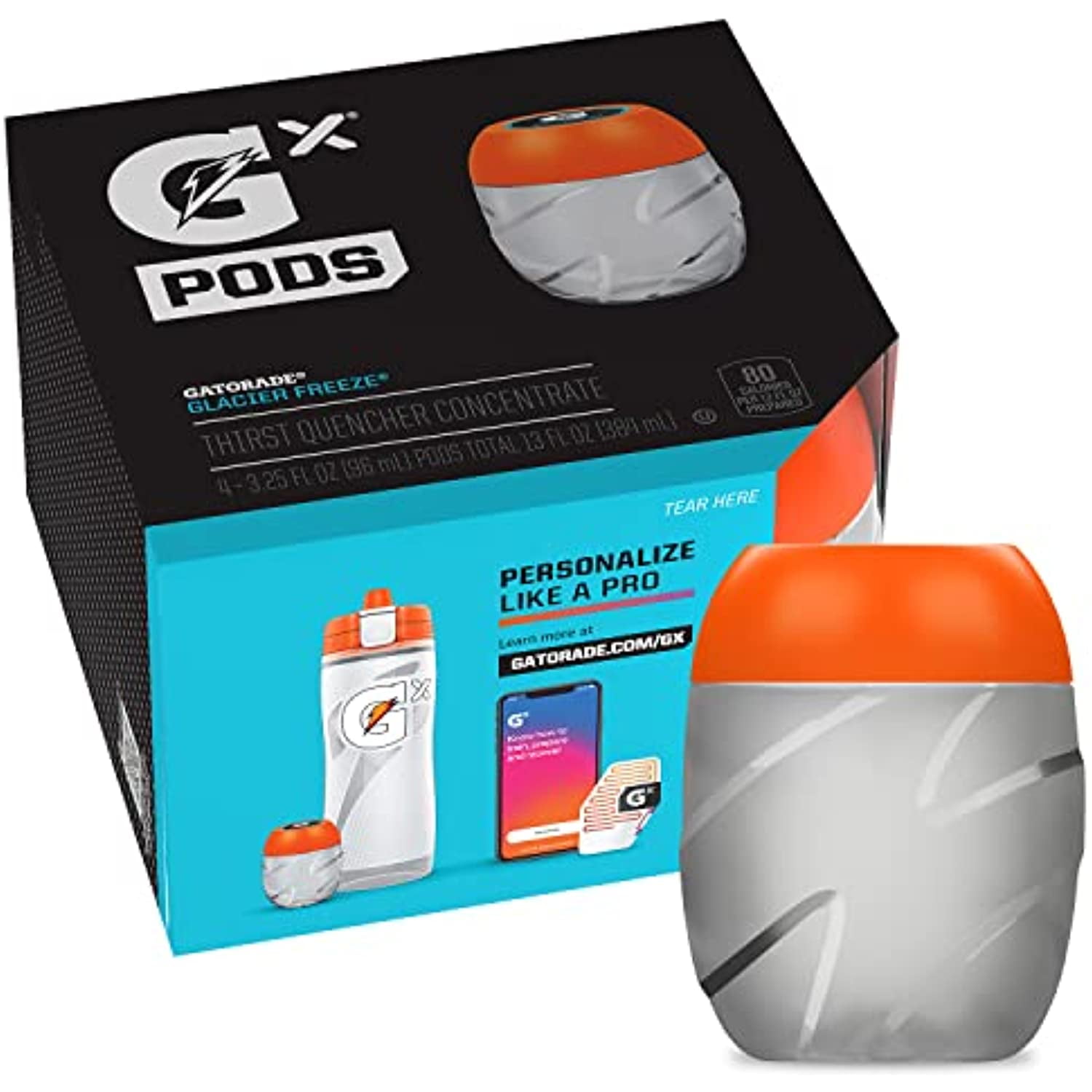 Gatorade Gx Hydration System, Non-Slip Gx Squeeze Bottles  Gx Sports Drink  Concentrate Pods - Walmart.com