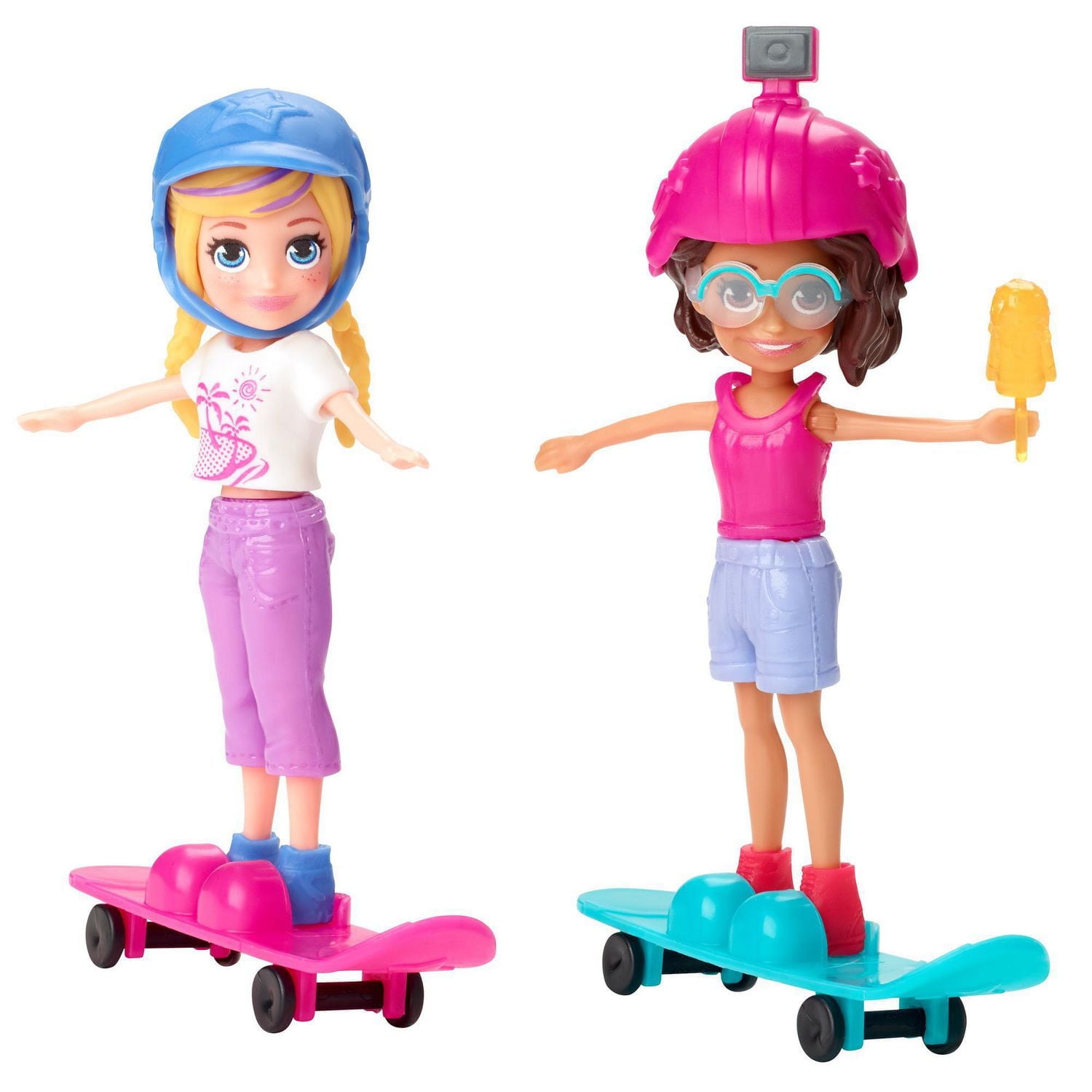 Polly Pocket Servin' Style Fashion Pack Super Sporty with Polly & Lila Dolls and over 35 Fashions & Sporting Accessories
