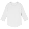 thumbnail image 5 of Avirosel Men's Casual Solid Color 3/4 Sleeve Round Neck Shirt Regular Fit Polyester Breathable Comfortable Top for Gym Sports Outdoor Activities White, 5 of 5