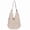 Beige, variant on Straw Beach Bag for Women - Handmade Raffia Woven Tote Handbag, Summer Mesh Beach Purse for Vacation Holiday