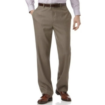 Perry Ellis Portfolio Classic Fit Flat Front Sharkskin Men's Dress Pants 36