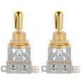 thumbnail image 1 of MasteelfCA 2Pcs Guitar 3 Way Switch Metal Pickup Selector Toggle Switch Electric Guitar Accessory, 1 of 8