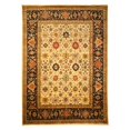 thumbnail image 1 of EORC SHT19IV 6 x 9 ft. Tribal Ivory Hand Knotted Wool Ivory Super Mahal Rug, 1 of 6