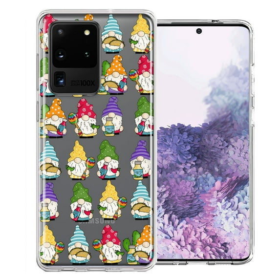 MUNDAZE Samsung Galaxy S20 Ultra Cinco De Mayo Party Cute Gnomes Mexico Tacos Fiesta Double Layer Phone Case Cover