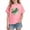 Pink, variant on HAiming Cotton St Patricks Day T-Shirts for Kids Shamrock Graphic Round Neck Casual Short Sleeve Tops