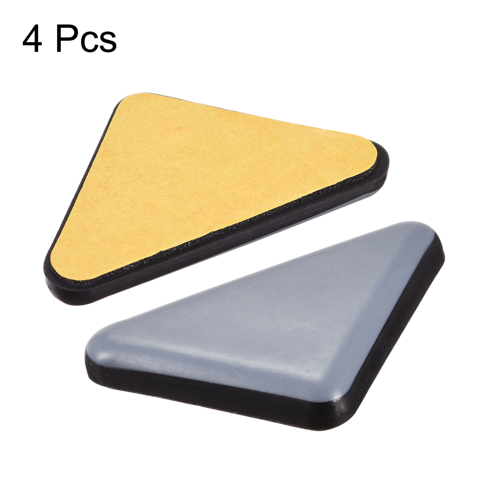 Unique Bargains Durable Triangle Furniture Sliders Adhesive Self Stickers 4 Pcs