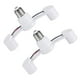 thumbnail image 5 of Adaptador divisor de portalámparas E27 a E27 (2 unidades), convertidor de portalámparas doble para bombillas LED, ideal para casa, garaje y sótano, color blanco, 5 of 7