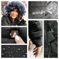 thumbnail image 5 of Women's ActionHeat Black Washington Commanders 5V Battery Heated Long Puffer Full-Zip Hoodie Jacket, 5 of 6