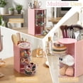 thumbnail image 6 of Pink 3-Layer Rotatable Cosmetic Organizer for Makeup Brushes, Hair Accessories, Hair Clips & More, 6 of 6