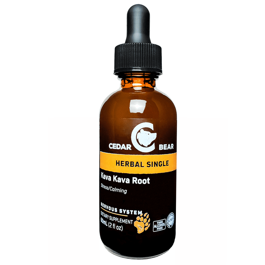 Cedar Bear Kava Kava Root a Liquid Herbal Supplement that Relaxes