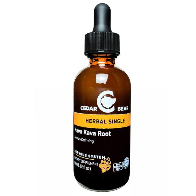 Cedar Bear Kava Kava Root a Liquid Herbal Supplement that Relaxes