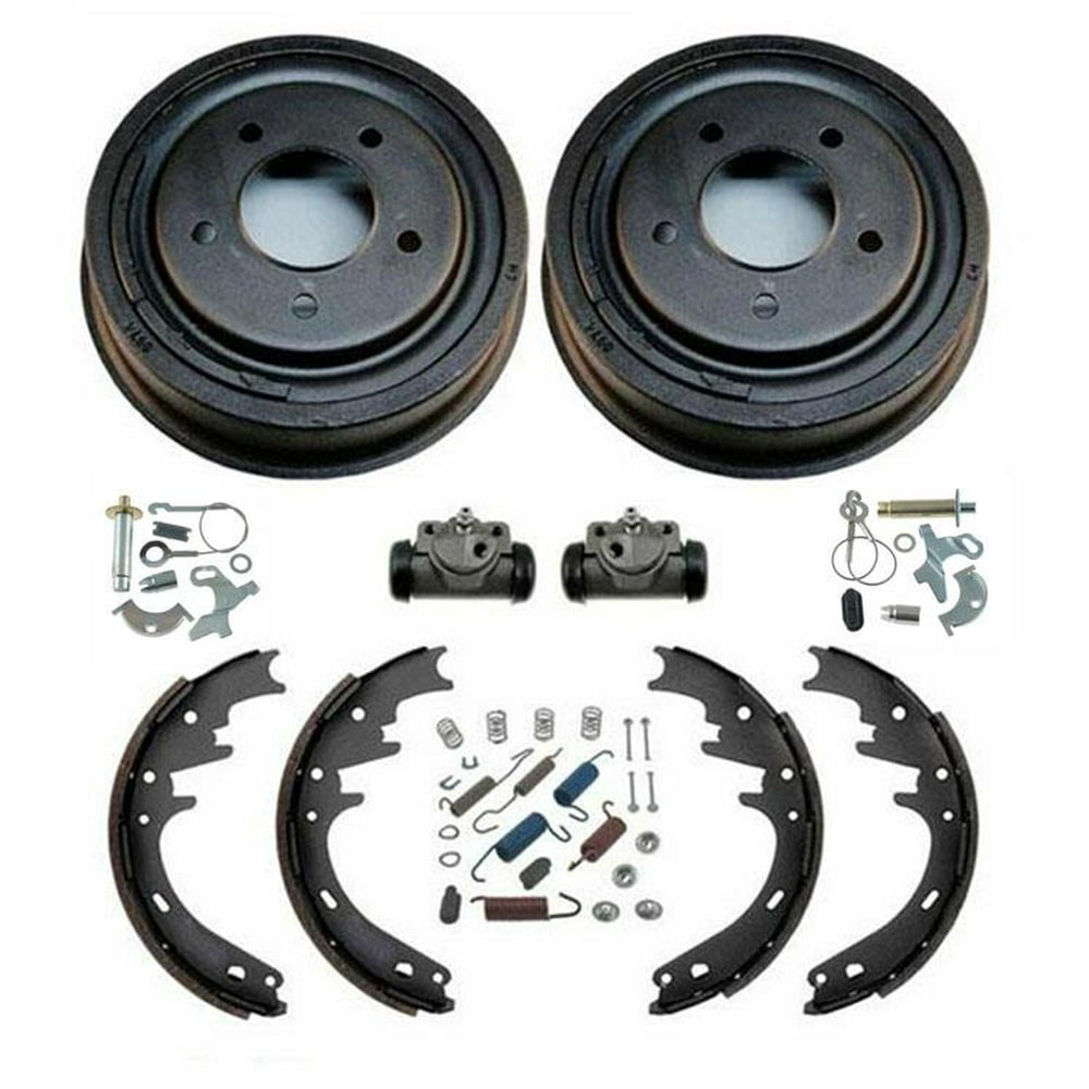 Rear Drums Shoes Wheel Cylinders Spring Kit 8pc for Ford 8796 E150