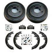 Rear Drums Shoes Wheel Cylinders Spring Kit 8pc for Ford 87-96 E150 F150