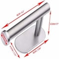 thumbnail image 4 of Estantes de baño Toallero sin Perforaciones Toallero de una Sola Barra Toallero Anillo de Toallero 40 cm, 4 of 5